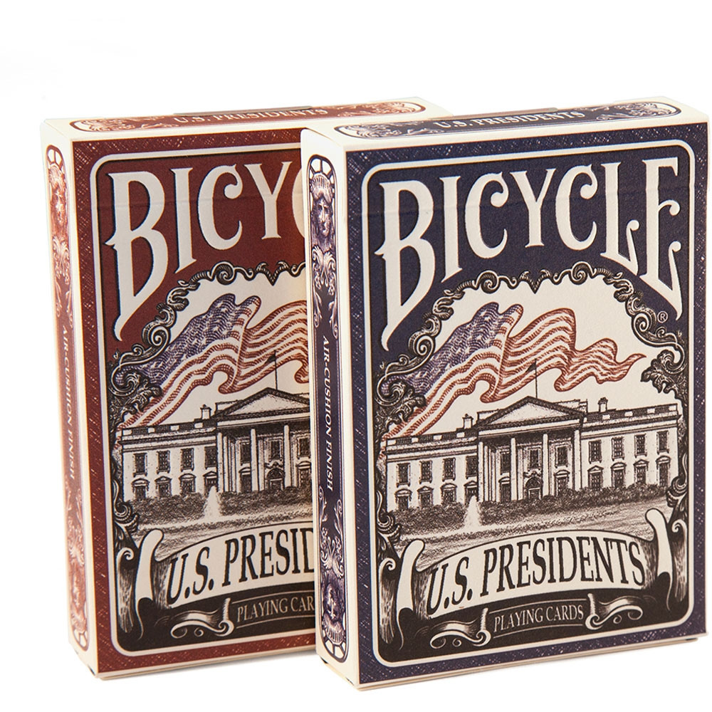 1 Blue Deck USPC 1 Presidents Playing Cards Lot 2 Bicycle U.S Red & 