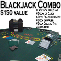 6 Deck Deluxe Blackjack Dealer Combo Set