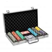 300 Ct Ben Franklin 14 Gram Poker Chip Set w/ Aluminum Case
