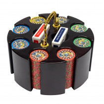 200 Ct Carousel Nevada Jack Ceramic Poker Chip Set