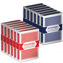 12 Decks (6 Red/6 Blue) Brybelly Cards (Wide/Standard)