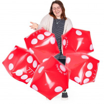 Inflatable Casino Dice, 5-pack