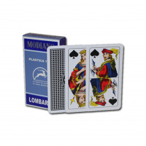 100% PLASTIC Deck of Lombarde Italian Regional Playing Cards
