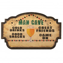 MAN CAVE-COLD DRINKS, GOOD SNACKS - RGM-R875 | RAM Game Room | Indoor Décor