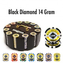 Black Diamond 14 Gram 300pc Poker Chip Set w/Wooden Carousel
