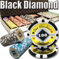 Black Diamond 14 Gram 500pc Poker Chip Set w/Aluminum Casel
