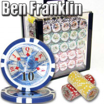Ben Franklin 14 Gram 1000pc Poker Chip Set wAcrylic Case