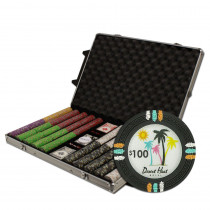 Desert Heat 1000pc Poker Chip Set w/Rolling Aluminum Case