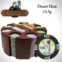 Brybelly CSDH-200C 200Ct Claysmith Gaming Desert Heat Chip Set in Carousel 