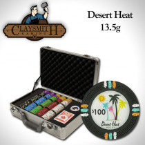 Desert Heat 300pc Poker Chip Set w/Claysmith Aluminum Case