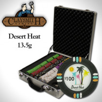 Desert Heat 500pc Poker Chip Set w/Claysmith Case