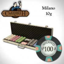 Claysmith Milano 600pc Poker Chip Set w/Aluminum Case
