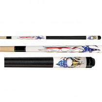 Players D-PEG Screaming Eagle Graphic Pool Cue Stick