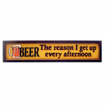Beer Afternoon Wooden Pub Sign