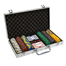 300 Ct Ace King Suited Poker Chip Set Aluminum Case