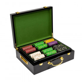 500Ct Claysmith Gaming Gold Rush" Chip Set in Hi Gloss Case"