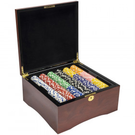 750 Ct - Pre-Packaged - Striped Dice 11.5 G - Mahogany