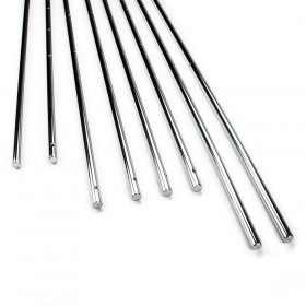 Set of 8 Solid 5/8 Steel Rods for Standard Foosball Tables"