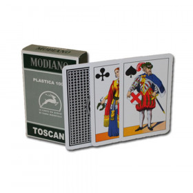 100% PLASTIC Deck of Toscane Italian Regional Playing Cards