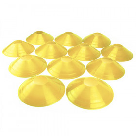 Set of 12, Two-Inch Tall Yellow Field Cones