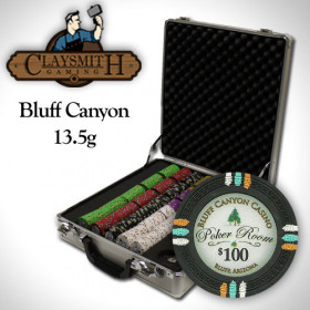 Bluff Canyon 500pc Poker Chip Set w/Claysmith Aluminum Case