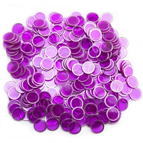 300 Pack Purple Magnetic Bingo Marker Chips
