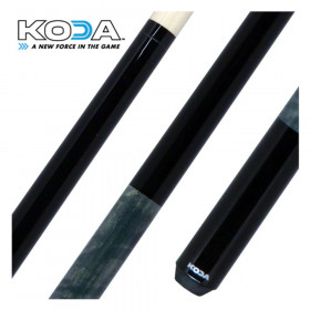 Koda KD23 Pool Cue, Black with Grey Curly Maple Decal Wrap