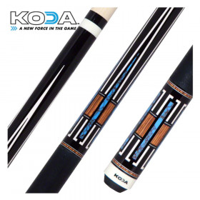Koda KD51 Pool Cue, Black w/ Cocobolo Overlay Maple Pool Cue