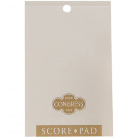 Congress White and Gold Score Pad