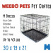 30" MEDIUM Dual-Door Folding Pet Crate with Removable Liner