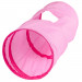 20" Pink Krinkle Cat Tunnel with Peek Hole and Storage Bag
