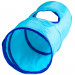 20" Blue Krinkle Cat Tunnel with Peek Hole and Storage Bag