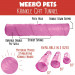 36" Pink Krinkle Cat Tunnel with Peek Hole and Storage Bag