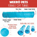 36" Blue Krinkle Cat Tunnel with Peek Hole and Storage Bag