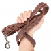 6-foot Braided Leather Dog Leash