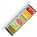 Bar Top Food and Condiment Dispenser | 6 Tray Plastic Garnis