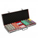 500 Black Aluminum Case Ben Franklin Poker Chip Set