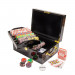 500 Ct Crown & Dice 14 Gram Poker Chip Set w/ Black Mahogany Wooden Case