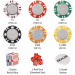 500 Ct Coin Inlay Poker Chip Set w/ Aluminum Case 15 Gram Chips by Brybelly
