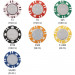 600 Ct Coin Inlay 15 Gram Poker Chip Set w/ Acrylic Carrier and Chip Trays