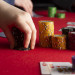 300 Ct Desert Heat Poker Chip Set w/ Wooden Carousel