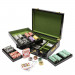 500 Ct Hi Roller 14 Gram Poker Chip Set w/ Hi Gloss Wooden Case