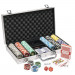 300 Ct Las Vegas 14 Gram Clay Poker Chip Set w/ Aluminum Case