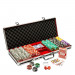 500 Ct Las Vegas 14 Gram Poker Chip Set w/ Black Aluminum Case