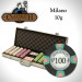 500 Ct Milano Poker Chip Set by Claysmith Gaming in Aluminum Case