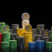 500 Ct Nevada Jack Ceramic Poker Chip Set Mahogany Case