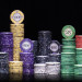 600 Ct Scroll 10 Gram Ceramic Poker Chip Set - Acrylic Case