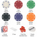500 Ct Suited 11.5 Gram Poker Chip Set w/Claysmith Case