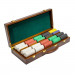 500 Ct Suited 11.5 Gram Poker Chip Set w/ Walnut Wooden Case