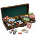 500 Ct Tournament Pro 11.5 Gram Poker Chip Set w/ Walnut Wooden Case